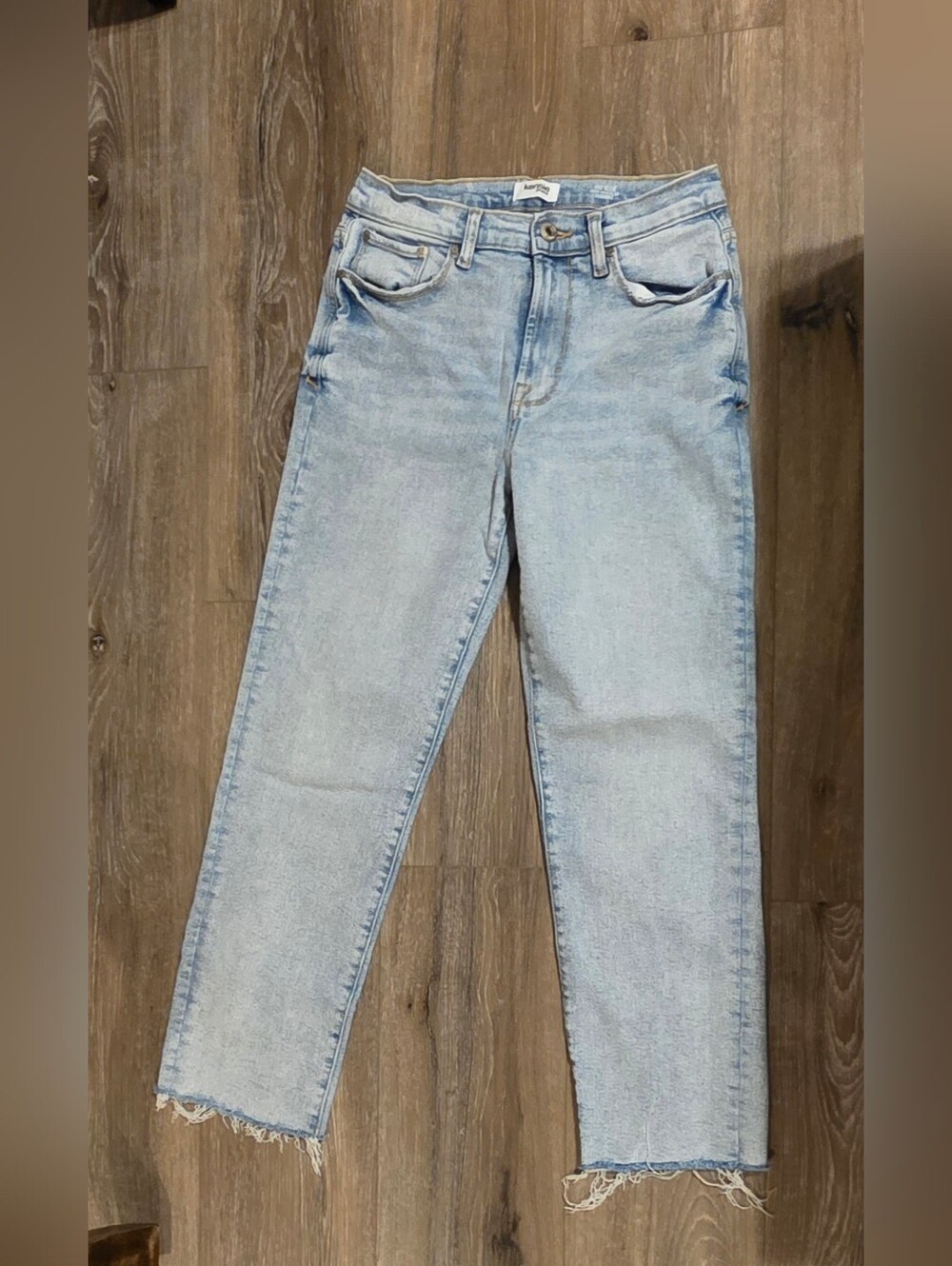 Light Wash Kensie Jeans - Casual Straight Leg Capri Size 4/27